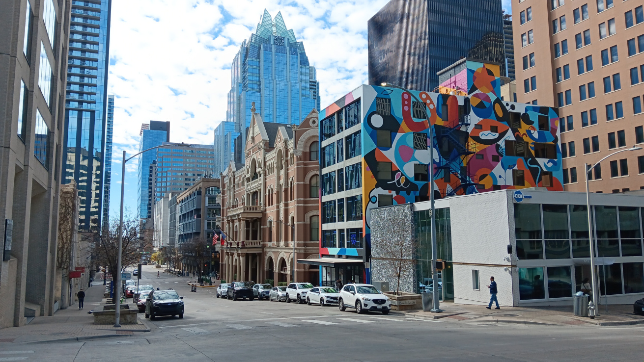 Downtown Austin Frost Bank building